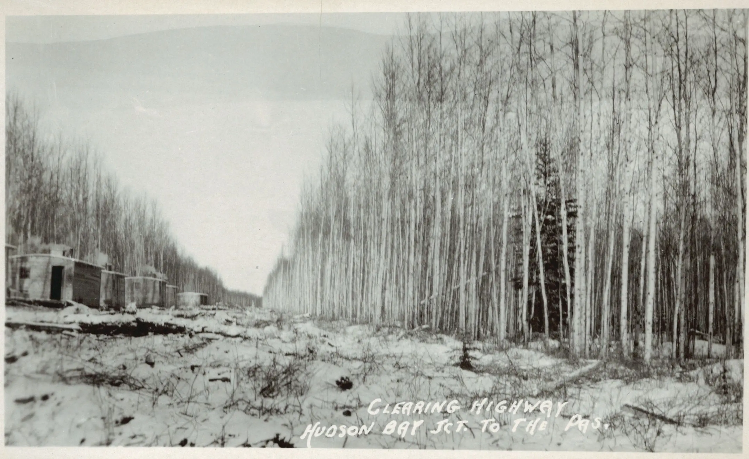 Clearing the highway from Hudson Bay Junction to The Pas