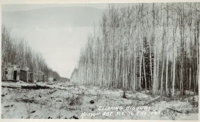 Clearing the highway from Hudson Bay Junction to The Pas